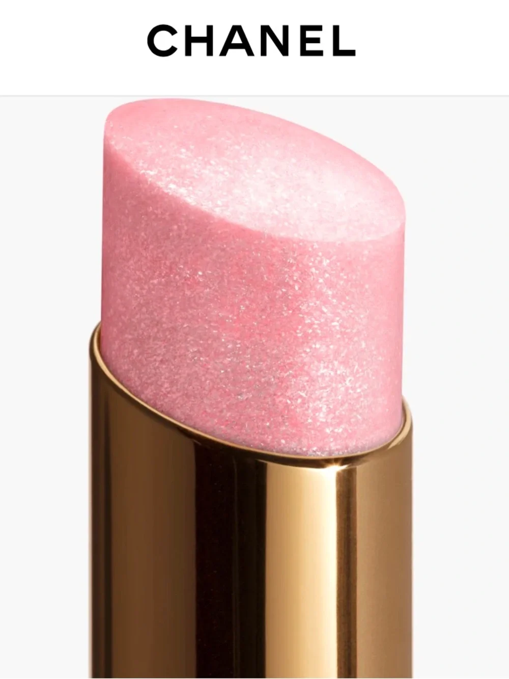 CHANEL Rouge Coco Baume Shine Chanel Tinted Lip Balm Color Sparkling Pink 772